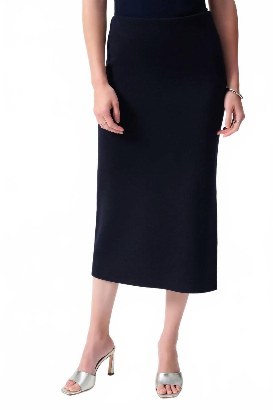 NEW JOSEPH RIBKOFF knit midi skirt in midnight